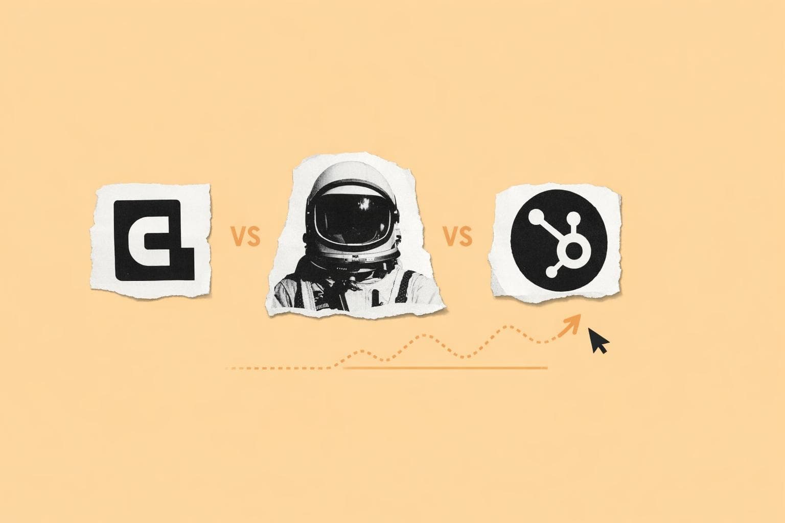 Comparativo visual entre Clay, Apollo.io e HubSpot Sales Hub para times de vendas com IA