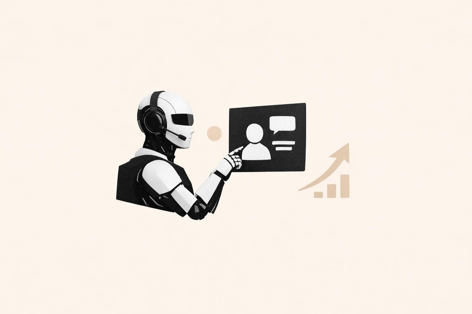 Tela de dashboard de atendimento ao cliente com indicadores de IA em tempo real