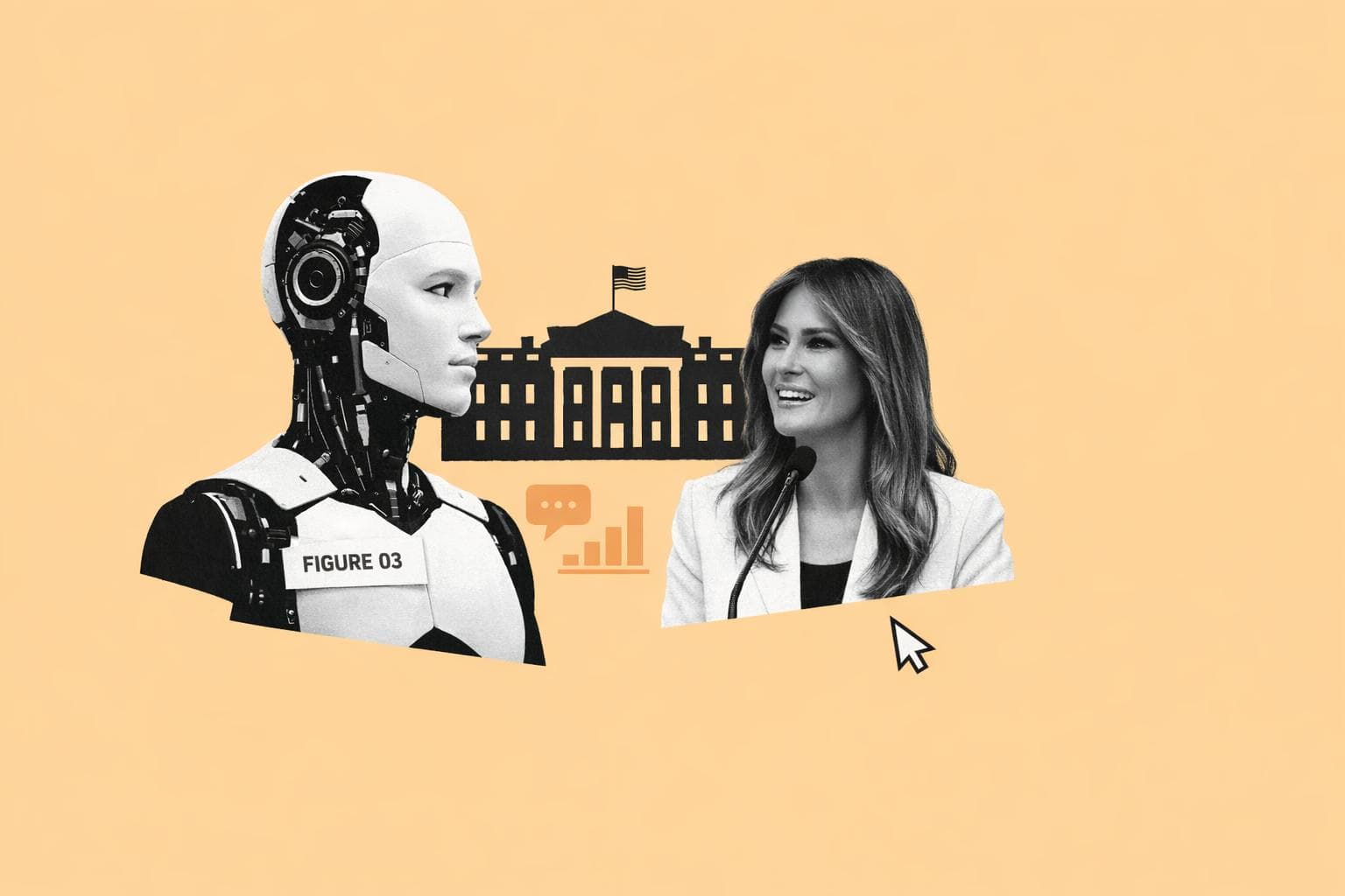 Robô humanoide Figure 03 marca presença em cimeira de Melania Trump sobre IA e educação na Casa Branca